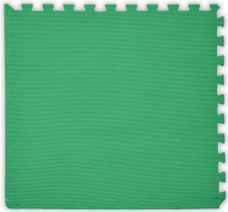 Tappeto in schiuma per bambini verde scuro
