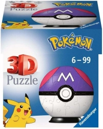 3D Puzzle Pokémon Master Ball di Ravensburger - 54 pezzi