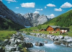 RAVENSBURGER Puzzle Monti del Karwendel, Austria 1000 pezzi