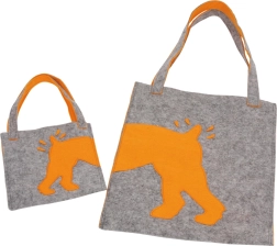 Small Foot borse in feltro Struppi – set da 2 pezzi