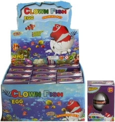 Uovo con pesciolino che cresce – regalo scherzoso 12 pz