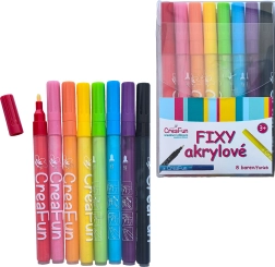 CreaFun pennarelli acrilici 8 colori