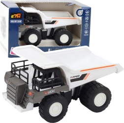 Ribaltabile da costruzione con elementi metallici e motore bianco