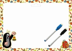 Lavagna A4 double face con marcatori - Talpa