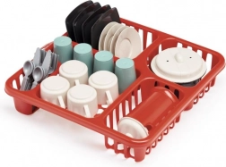 Grande set di stoviglie con scolapiatti per bambini