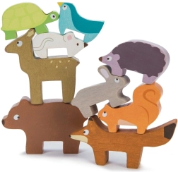 Animaletti del bosco in legno da impilare Le Toy Van