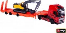 bburago camion volvo fh16 globetrotter con escavatore volvo ec220e 1:43