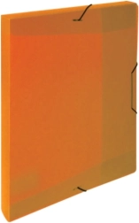 Scatola con elastico A5 Opaline arancione