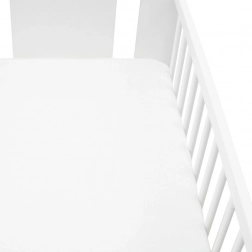 Lenzuolo jersey per lettino New Baby 120 × 60 bianco