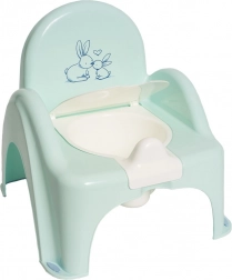 Vasino per bambini Tega Baby Little Bunnies menta con contenitore rimovibile