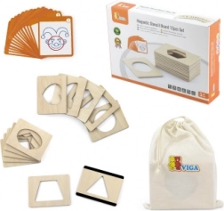 Modelli magnetici in legno con forme per dipingere