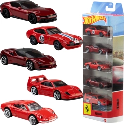 Hot Wheels Ferrari set di 5 automobiline in metallo 1:64