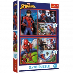 Puzzle 2x70 - Storie di Ragni Disney Marvel Spiderman