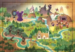 Puzzle Story Maps: Biancaneve 1000 pezzi