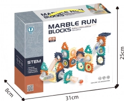 Pista di biglie 66 pezzi