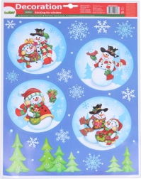 Decorazioni per finestre con palline 41 × 29 cm Natale