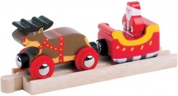 Slitta di Babbo Natale con binario Bigjigs Rail