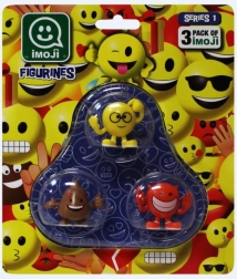 Set Imoji di 3 figurine – mix di emoticon