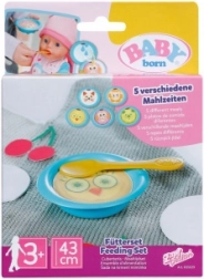 BABY born set per l’alimentazione del bebè – piattini magici con ciotola e cucchiaino