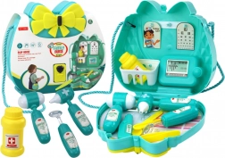 Set medico per bambini in borsetta turchese