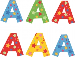 Bigjigs Toys lettera in legno A con stelline