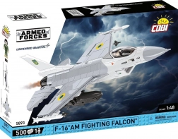 Set di costruzione COBI F-16 AM Fighting Falcon – livrea ucraina, scala 1:48 (500 pezzi)