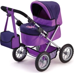 Bayer Trendy carrozzina per bambole profonda viola
