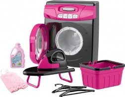 Set interattivo di elettrodomestici per bambini lavatrice con luci e suoni rosa-nero