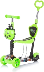 Monopattino con asta di guida Kiddy Evo 3 in 1 – Verde