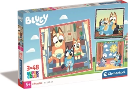 Puzzle 3x48 pezzi Bluey Quadrati