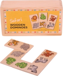 Bigjigs Toys Domino in legno Safari