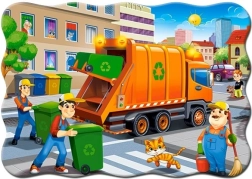 Puzzle per bambini camion della spazzatura 30 pezzi