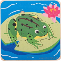 Puzzle per bambini cicli di vita della rana Bigjigs Toys