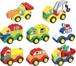 L-W Toys Junior mattoncini auto, 62 pz