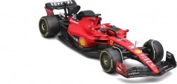 modellino in metallo bburago 1:24 ferrari sf-23 charles leclerc in box protettivo