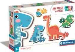 Clementoni i miei primi puzzle dinosauri 4in1