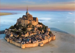 Puzzle Mont Saint Michel dall'alto 1000 pezzi