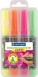 CENTROPEN Evidenziatori Flexi Neon 4 pz