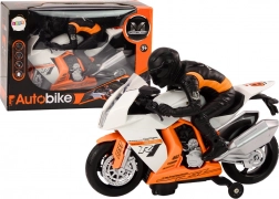 Moto con luci per motocicli Suoni Sensore ostacoli Bianco