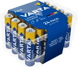Batterie alcaline AAA VARTA Longlife Power 24 pz, confezione premium