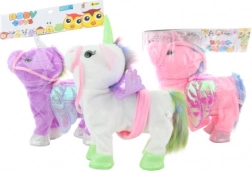 Unicorno di peluche a batterie con suoni e camminata