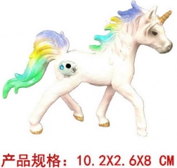 Figura unicorno colorata 10 cm
