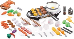 Set da barbecue per bambini con accessori, luci e suoni (69 pezzi)