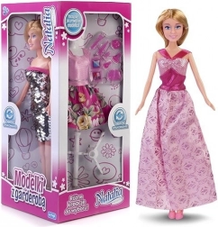 Bambola modella con guardaroba 29 cm