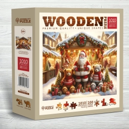 Puzzle in legno Mercatini di Natale 1010 pezzi Wooden City