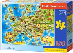 Puzzle Mappa d'Europa 100 pezzi