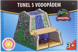Tunnel in legno Maxim con cascata