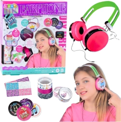 Set creativo fai-da-te – cuffie cablate on-ear da decorare con adesivi