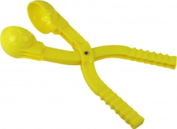 Palla di neve gialla con motivo a pallone