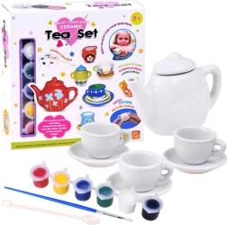 Set da tè in ceramica da dipingere – fai da te